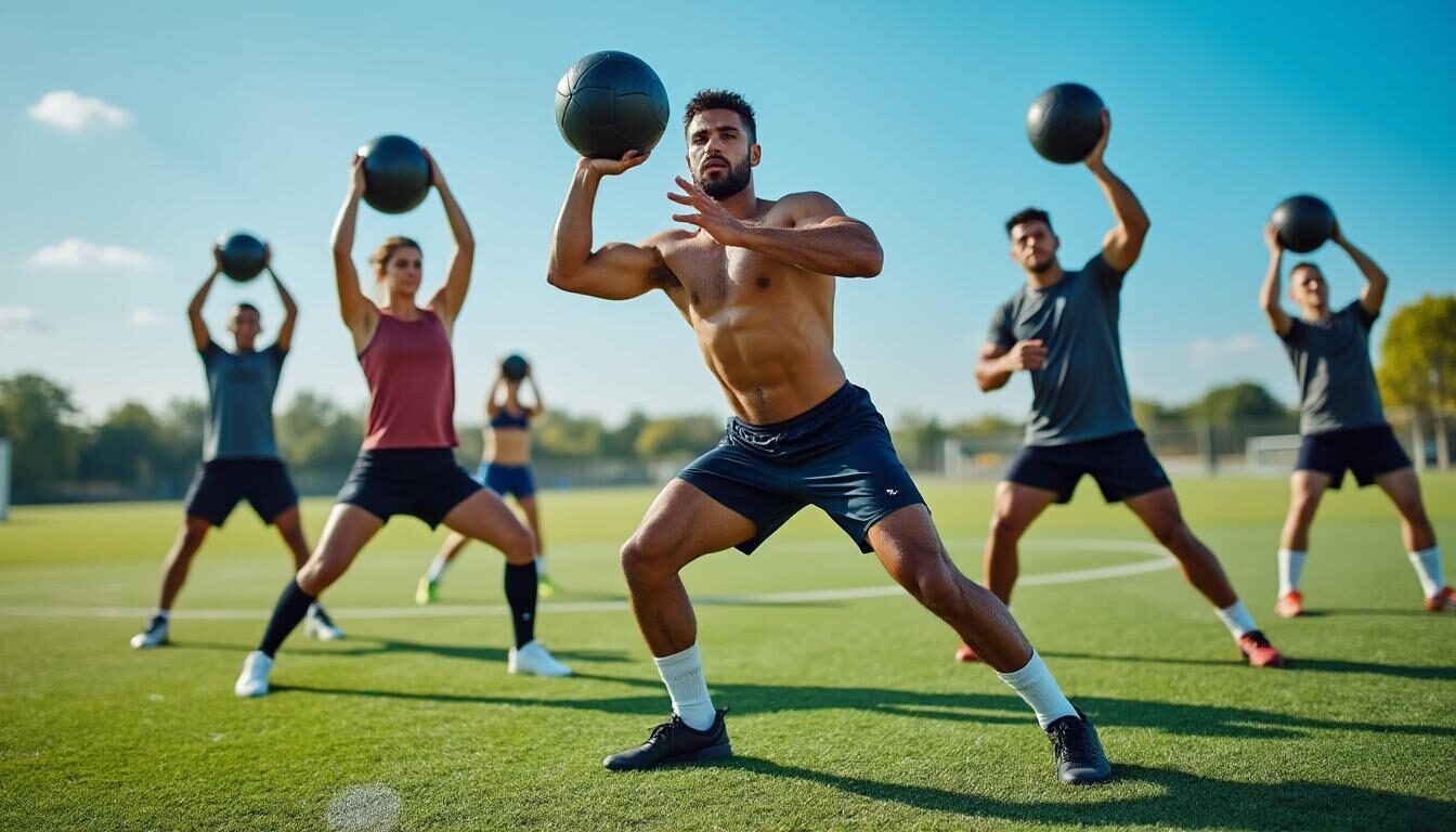 découvrez une sélection d’exercices explosifs avec medecine ball spécialement conçus pour améliorer la puissance, la réactivité et l’agilité des footballeurs. boostez vos performances sur le terrain grâce à des entraînements ciblés et efficaces.