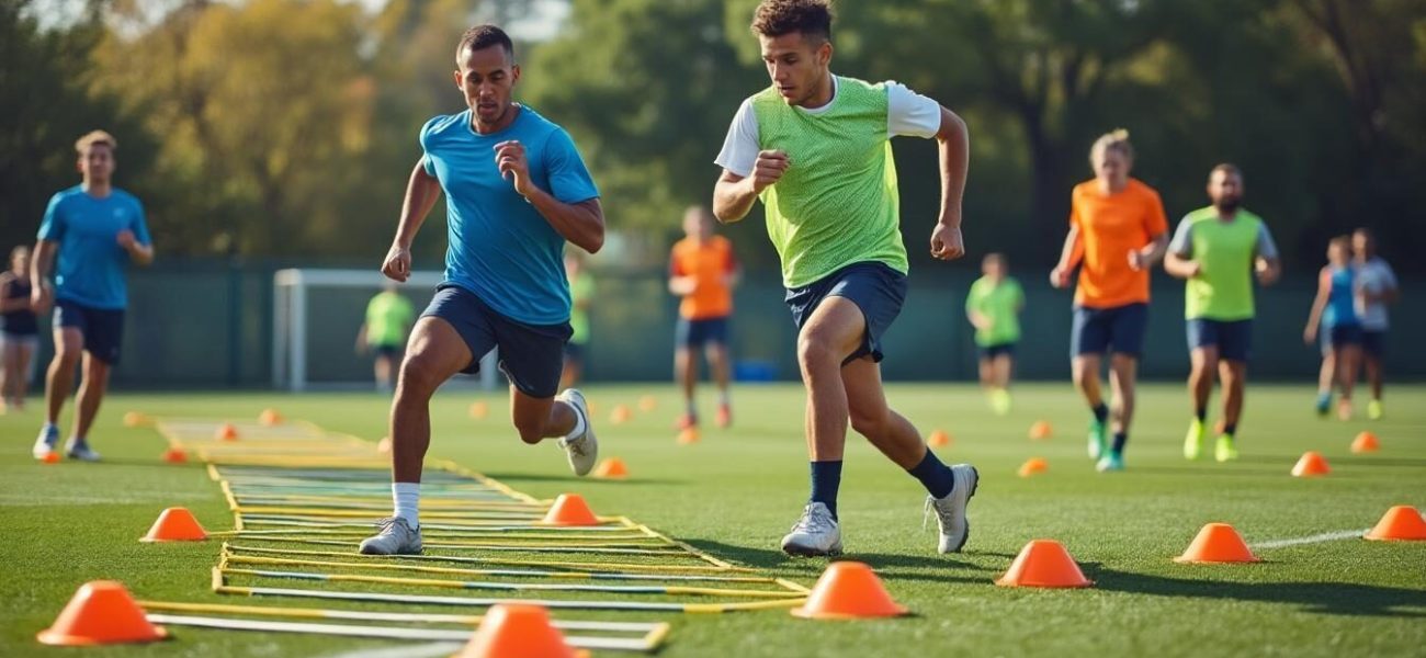 découvrez une sélection d'exercices d’agilité conçus pour améliorer la rapidité et l’efficacité des transitions défense-attaque au football. conseils pratiques et drills adaptés à tous niveaux.